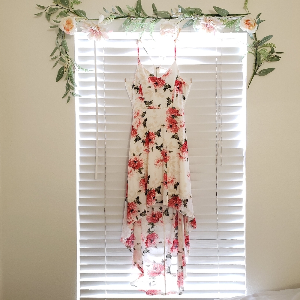 No Boundaries - Floral Asymmetrical Dress